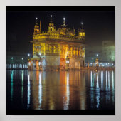 Punjabi Khanda Sikh Khalsa Design Merchandise Poster (Voorkant)