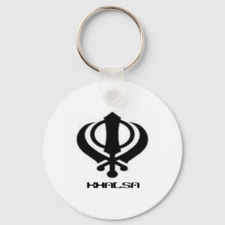 Punjabi Khanda Sikh Khalsa Design Merchandise Sleutelhanger