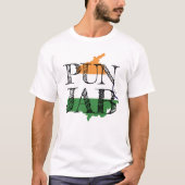 Punjabi Pride Punjab Map desi Indian Tshirt Design (Voorkant)