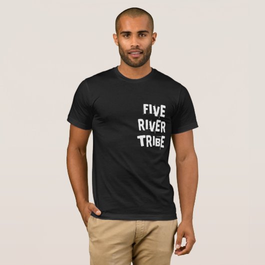 Punjabi Punjab Five River Tribe desi Indian T-shirt (Voorkant volledig)