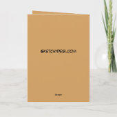 Punjabi Reindeer Feestdagen Kaart (Achterkant)