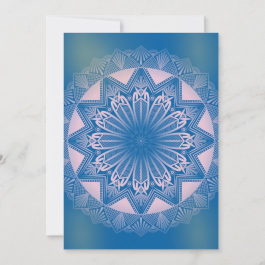 Punjabi Sikh Bruiloft Anand Karaj Golden Kaart (Achterkant)