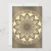 Punjabi Sikh Bruiloft Anand Karaj Golden Kaart (Achterkant)