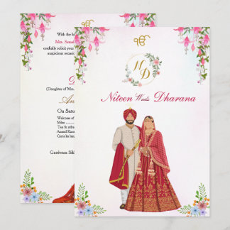 Punjabi Sikh Huwelijksceremonie Anand Karaj Gurudw Kaart