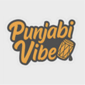 Punjabi Vibe – Desi Swag Sticker (Voorkant)