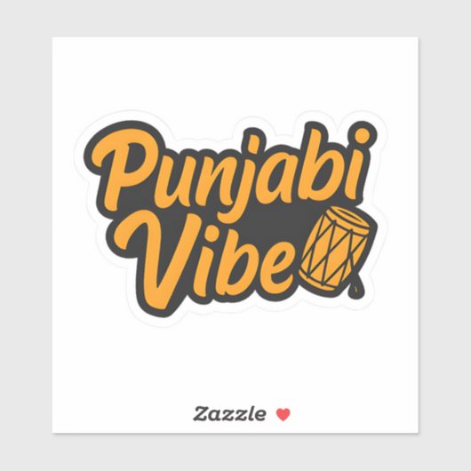 Punjabi Vibe – Desi Swag Sticker (Vel)