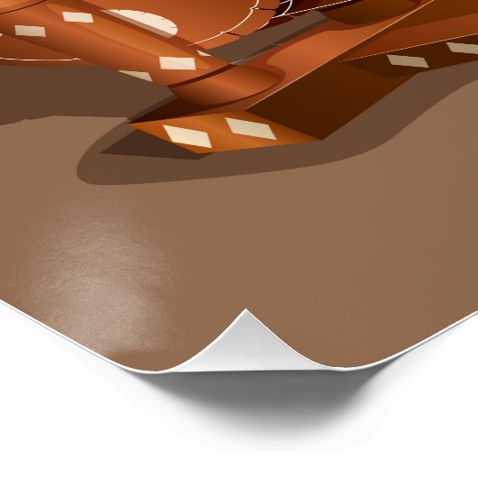 Punjabi Woman Spinning Charkha - Landelijke levens Perfect Poster (Hoek)