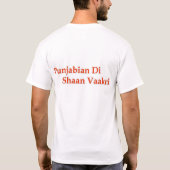 Punjabian Di Shaan Vaakri T-shirt (Achterkant)