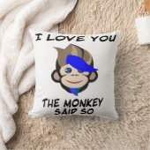 Punk aap schattige liefde kwekerij kinder kamer kussen (Deken)