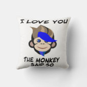 Punk aap schattige liefde kwekerij kinder kamer kussen (Achterkant)