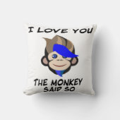 Punk aap schattige liefde kwekerij kinder kamer kussen (Voorkant)
