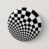 Punk abstract dambord ronde button 5,7 cm (Voorkant)