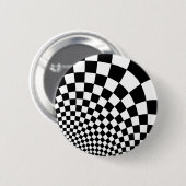 Punk abstract dambord ronde button 5,7 cm (Voorkant /achterkant)