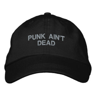 Punk Ain't dood: Instelbaar Pet (zwart)