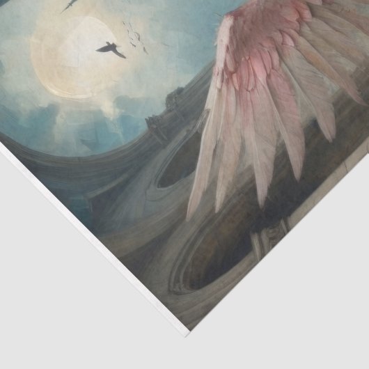 Punk Angel in Stripes Decoupage Tissuepapier (Detail)