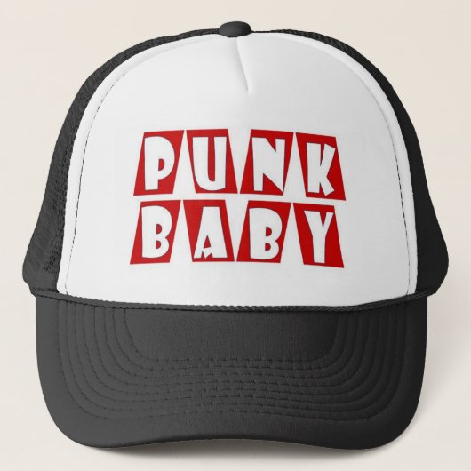 punk baby rood trucker pet (Voorkant)