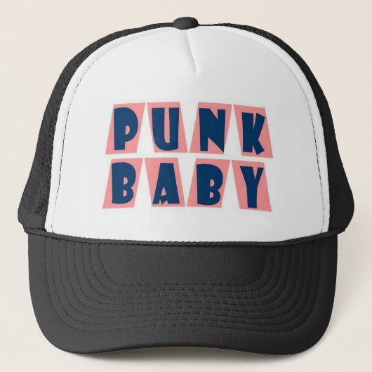 punk baby roze trucker pet (Voorkant)