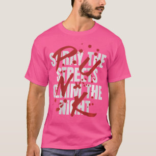 Punk backprint graffiti ontwerp street art stateme t-shirt