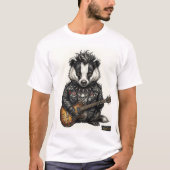 Punk Badger "ALEXA" – Dubbelzijdige Edgy 3D T-shirt (Voorkant)