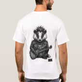 Punk Badger "ALEXA" – Dubbelzijdige Edgy 3D T-shirt (Achterkant)