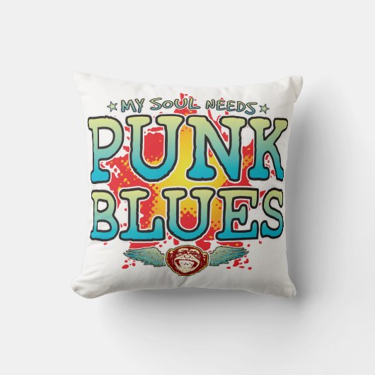 Punk Blues Soul Kussen (Voorkant)