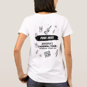 Punk Bride Last Tour Punk Rock Band Bachelorette T-shirt (Achterkant)