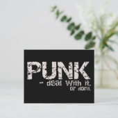 PUNK briefkaart (Staand voorkant)