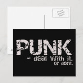 PUNK briefkaart (Voorkant / Achterkant)
