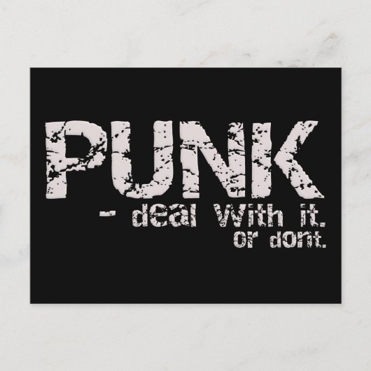 PUNK briefkaart (Voorkant)