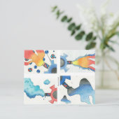 Punk Briefkaart stoomstaal (Staand voorkant)