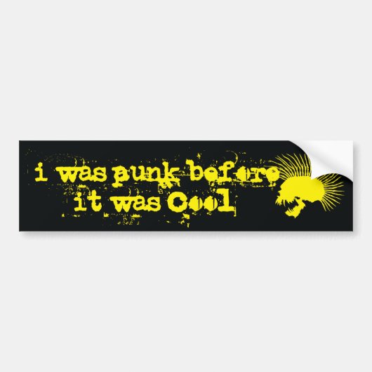punk bumpersticker (Voorkant)
