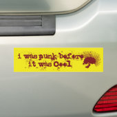 punk bumpersticker (Op auto)