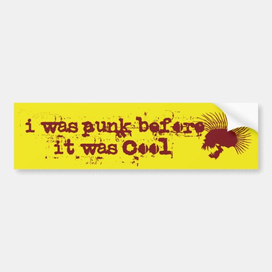 punk bumpersticker (Voorkant)