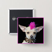 Punk Button Chihuahua (Voorkant /achterkant)