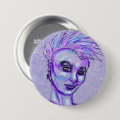 Punk Button Girl Sketch (Voorkant /achterkant)