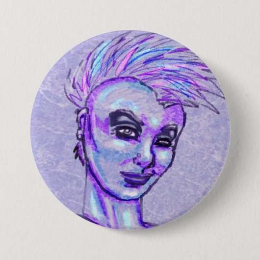 Punk Button Girl Sketch (Voorkant)