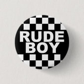 Punk Button "Rude Boy" (Voorkant)