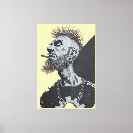 Punk canvas afdruk (Voorkant)