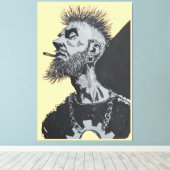 Punk canvas afdruk (Insitu (Houten vloer))