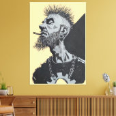 Punk canvas afdruk (Insitu (Woonkamer))
