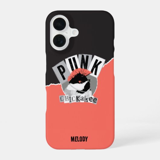 Punk Chickadee Hoesje-Mate iPhone Case 16 Hoesje (Achterkant)
