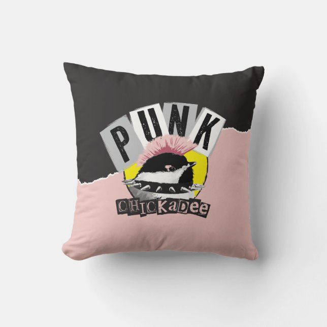 Punk Chickadee Kussen (Voorkant)