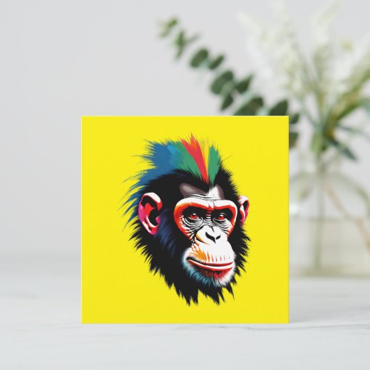 Punk chimp (Staand voorkant)