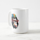 Punk chimp koffiemok (Voorkant links)