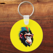 Punk chimp sleutelhanger (Achterkant)
