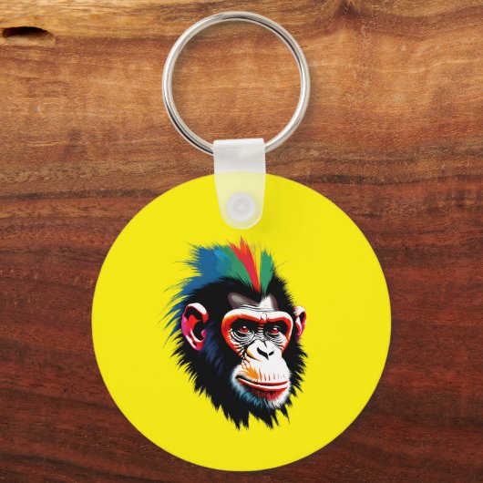 Punk chimp sleutelhanger (Voorkant)