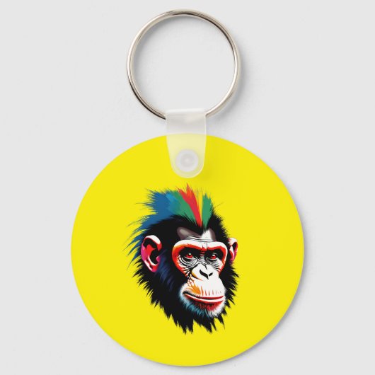 Punk chimp sleutelhanger (Achterkant)
