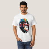 Punk chimp t-shirt (Voorkant volledig)