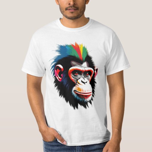 Punk chimp t-shirt (Voorkant)