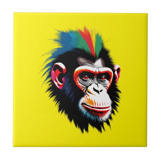 Punk chimp tegeltje (Voorkant)
